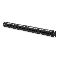 Digitus 24Port 19&Quot; Cat-6 Utp Rj45/8P8C/Lsa 1U Siyah Patch Panel [Dn-91624U]