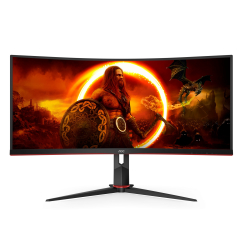 34&Quot; Aoc Cu34G2Xp/Bk 1Ms 180Hz 3440X1440 Va Hdmi Dp Siyah Monit&Ouml;R