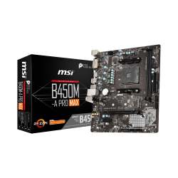 Msi B450M-A Pro Max Ii Am4 Ddr4 4133(Oc) M.2 Hdmi Dvi Matx