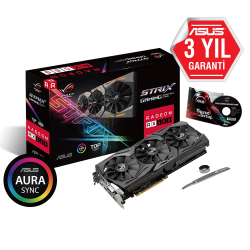 Asus 8Gb Rog-Strix-Rx580-T8G-Gaming Gddr5 256Bit Dvi/2Xhdmi/2Xdp