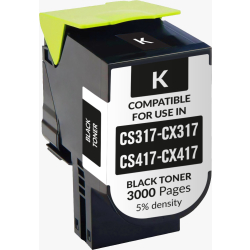 Lexmark Muadil Cs-Cx 317/417 3000 Sayfa Siyah Toner