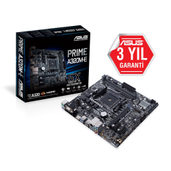 Asus Prime A320M-E Am4 Ddr4 3200 Ses+Glan Hdmi Dvi Vga M2 Usb3.1 Matx