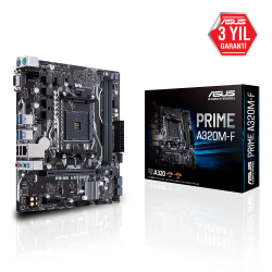 Asus Prime A320M-F Am4 Ddr4 3200 Ses+Glan Vga Sata3 Usb3.1 Matx