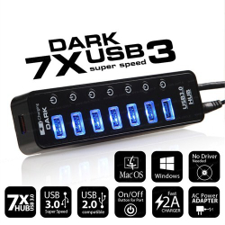 Dark Connect Master 7+1 Hızlı Şarj Adapt&Ouml;Rl&Uuml; Usb3.0 Hub (Dk-Ac-Usb371)