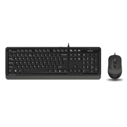 A4 Tech F1010 Q Usb Gri Kablolu Klavye Mouse Set