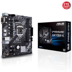 Asus Prime H410M-K Lga1200 Ddr4 Ses+Glan Dvi Vga Com Usb3.2 Matx