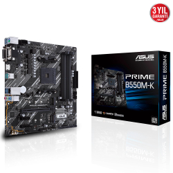 Asus Prime B550M-K Ddr4 4800 Am4 Hdmi Vga Dvi-D 2Xm2 Usb3.2 Matx