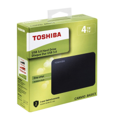 Toshiba 4Tb Canvio Basic 2.5&Quot; Usb 3.0 Siyah [Hdtb440Ek3Ca]