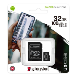 Kingston 32Gb Micro Sdhc Canvas 100Mb/S [Sdcs2/32Gb]