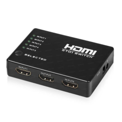 Dark 5 Giriş-1 &Ccedil;Ikış Kumandalı Hdmi 4K Switch [Dk-Hd-Sw4X1]