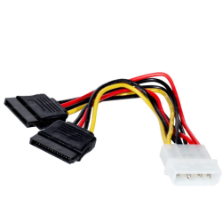 Dark 4Pin Molex - 2X15Pin Sata D&Ouml;N&Uuml;Şt&Uuml;R&Uuml;C&Uuml; Kablo [Dk-Cb-P102]