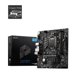 Msi B560M Pro-E Lga1200P11 Ddr4 Ses+Glan Vga Hdmi M2 4Xusb3.2 Matx