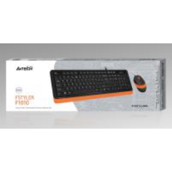 A4-Tech F1010 Q Usb Kablolu Turuncu Multimedya Mouse Set