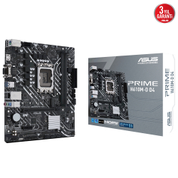 Asus Prime H610M-D D4 Lga1700P Ddr4 Ses+Glan Hdmi D-Sub M2 Usb3.2 Matx