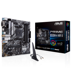 Asus Prime B550M-A Wifi Ii Am4 Ddr4 Ses+Glan Hdmi Dvi-D D-Sub 2Xm2 Usb3.2 Matx