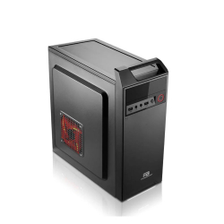 Powerboost Vk-B003S 300W  Kulplu Shiny Piano Siyah Atx Kasa