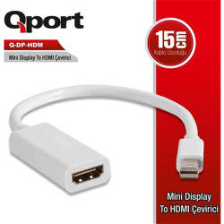 Qport Mini Display Port To Hdmı &Ccedil;Evirici (Q-Dp-Hdm)