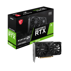 Msi 6Gb Geforce Rtx 3050 Ventus 2X E 6G Oc Gddr6 96Bit Pcie 4.0 X8 2Xhdmi 1Xdp