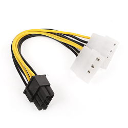 Dark 2X Molex 4Pin To 6+2Pin Pci-E D&Ouml;N&Uuml;Şt&Uuml;R&Uuml;C&Uuml; Kablo [Dk-Cb-P104]