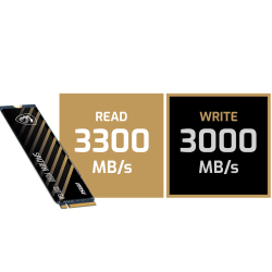 Msi 250Gb Spatium M390 Nvme M.2 250Gb M2 Ssd 3300-1200Mb/S