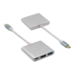 Frisby Fa-7656Tc Type-C To Hdmi + Usb 3.0 Adapt&Ouml;R