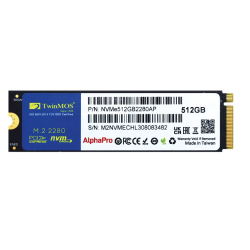 Twinmos 512Gb Nvme M2 Gen Ssd 3600/3250 Mb/S (Nvme512Gb2280Ap)