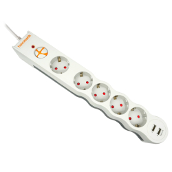 Tun&Ccedil;Matik Powersurge 5-Li Akım Korumalı Priz (2 X Usb Li) [Tsk5015]
