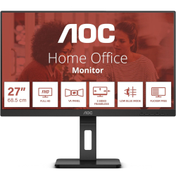 27&Quot; Aoc 27E3Qaf 4Ms 75Hz Fhd Ips Hdmi Dp Pivot Vesa Siyah Monit&Ouml;R