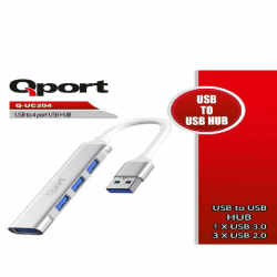 Qport Usb To 4 Port Usb &Ccedil;Oklayıcı (Q-Uc204)
