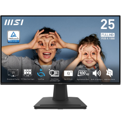 24.5&Quot; Msi Pro Mp252 1Ms 100Hz Ips Mm Hdmi Dp Vesa Flat Monit&Ouml;R