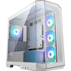 Msi Mag Pano M100R Pz White 4X120Mm Fan Temperli Cam Psu Yok Matx Panoramik