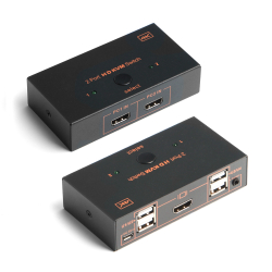 Dark 2X Hdmi 4X Usb Kvm 4K/30 Hz Switch [Dk-Ac-Kvmhd01]