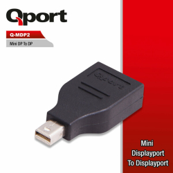Qport Mini Display Port To Display Port &Ccedil;Evirici (Q-Mdp2)