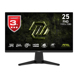 24.5&Quot; Msi Mag 255F X24 0.5Ms 240Hz 1920X1080 Ips 2Xhdmi Dp Flat Gaming Monit&Ouml;R