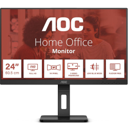 24&Quot; Aoc 24E3Qaf 4Ms 75Hz Fhd Ips Mm Hdmi Vga Vesa Siyah Pivot Monit&Ouml;R