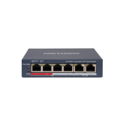 Hikvision Ds-3E0106P-E/M(B) 4Port 10/100 Y&Ouml;Netilemez Poe 45W Switch