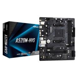 Asrock A520M-Hvs Am4 Ddr4 4600(Oc) M.2 Hdmi D-Sub Matx