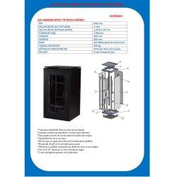 Ulusal 22U 600X600 Dikili Tip Kabinet Uls-22U6060R