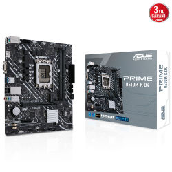 Asus Prime H610M-K D4 1700P Ddr4 Ses+Glan Hdmi M2 Sata Usb3.2 Matx