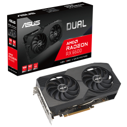 Asus 8Gb Dual-Rx6600-8G-V2 Gddr5 128Bit Oc Hdmi 3Xdp