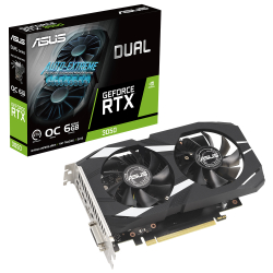 Asus 6Gb Dual-Rtx3050-O6G Gddr6 96Bit Oc Dvi Hdmi Dp