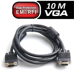 Dark 10M Ferrit Core Emi/Rfi Filtreli Vga G&Ouml;R&Uuml;Nt&Uuml; Kablo [Dk-Cb-Vgal1000](Blk)