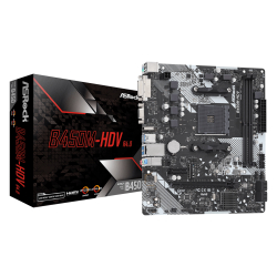 Asrock B450M-Hdv R4.0 Am4 Ddr4 3200(Oc) M.2 Hdmi Dvi-D D-Sub Matx