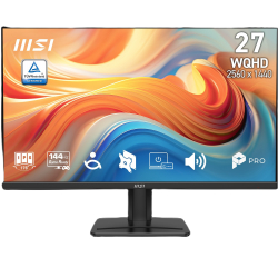 27&Quot; Msi Pro Mp275Q E14 1Ms 144Hz 2560X1440 Ips 2Xhdmi Dp Siyah Pivot Monit&Ouml;R