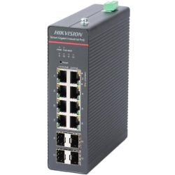 Hikvision Ds-3T1512Hp-Si-8P4F 8Port Ge+4Sfp Y&Ouml;Netilebilir Poe End&Uuml;Striyel 300W S