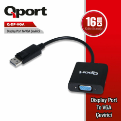 Qport Q-Dp-Vga  Display To Vga &Ccedil;Evirici