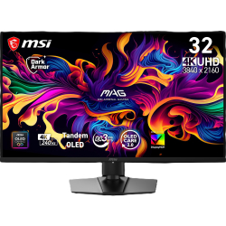 31.5&Quot; Msi Mag 321Up Qd-Oled X24 0.03Ms 240Hz 3840X2160 Hdmi Dp Type-C Pivot Gami