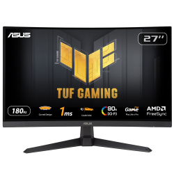 27&Quot; Asus Tuf Gaming Vg27Vq3B 1Ms 180Hz Fhd Hdmi Dp Mm Pivot Vesa Curvet Monit&Ouml;R