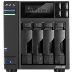 Asustor As6604T 4Xdisk (4X22Tb&#039;A Kadar) 4Gb Ddr4 2X2.5Gbe 2Xm.2 Nas Yedekleme &Uuml;N