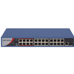 Hikvision Ds-3E0326P-E/M(B) 24Port 10/100 Y&Ouml;Netilemez Poe 230W Switch